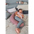 Theraline Original Maternity Pillow Melange Rosewood Bamboo - pregnant woman sleeping with full-body pillow support
