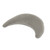 Theraline Plushy Moon Cuddle and Nursing Pillow Taupe - crescent moon shape with soft plush fabric on white background