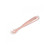 Beaba 1st stage ergonomic silicone spoon in old pink with textured grip