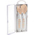 Beaba nude fork and spoon packaging open, showing white handles with brand detail