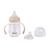 Beaba 2-in-1 bottle to sippy cup in clay, flat lay with handles and spouts