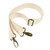 Close-up of Beaba Paris changing bag cream shoulder strap with gold hardware