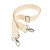 Close-up of Beaba Paris changing bag cream webbing shoulder strap with clips