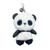 Bubble Amanda the Panda keychain, front-facing with clip attachment