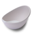 Bubble Cuddle Bath taupe tub, side view with seat divider and handle
