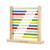 Melissa & Doug wooden abacus with 10 rows of colourful beads in blue, red, natural, green and yellow on wooden frame