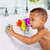 Boon Cogs interlocking gear bath toys in bright colours