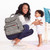 Skip Hop Forma nappy backpack grey feather exterior view