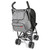 Skip Hop Forma nappy bag backpack in grey open showing compartments