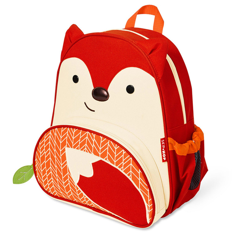 Skip Hop Zoo Fox toddler kids backpack front 3D fox face