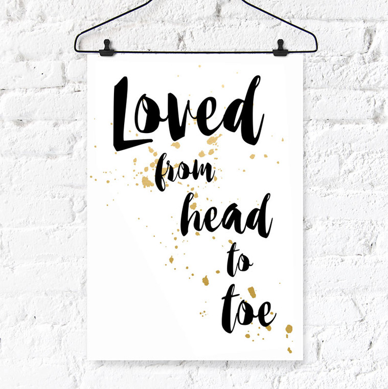 Loved From... Digital Printable Wall Art | Peekaboo Baby