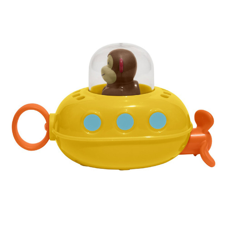 Skip Hop Zoo Monkey Pull and Go Submarine bath toy