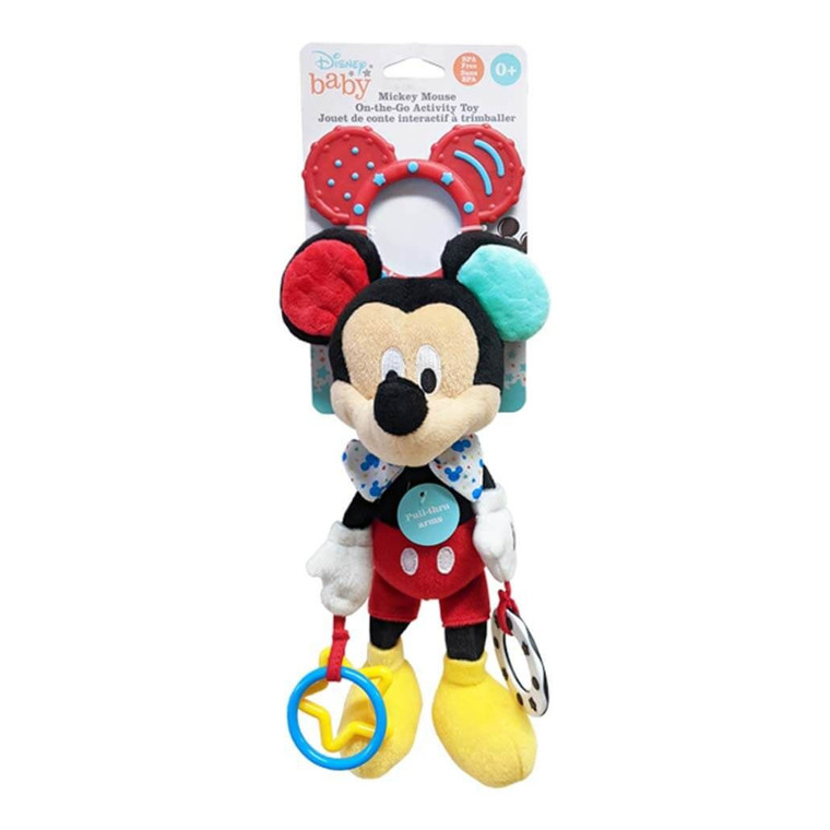 Disney Baby Mickey Mouse activity toy side view showing crinkle elements