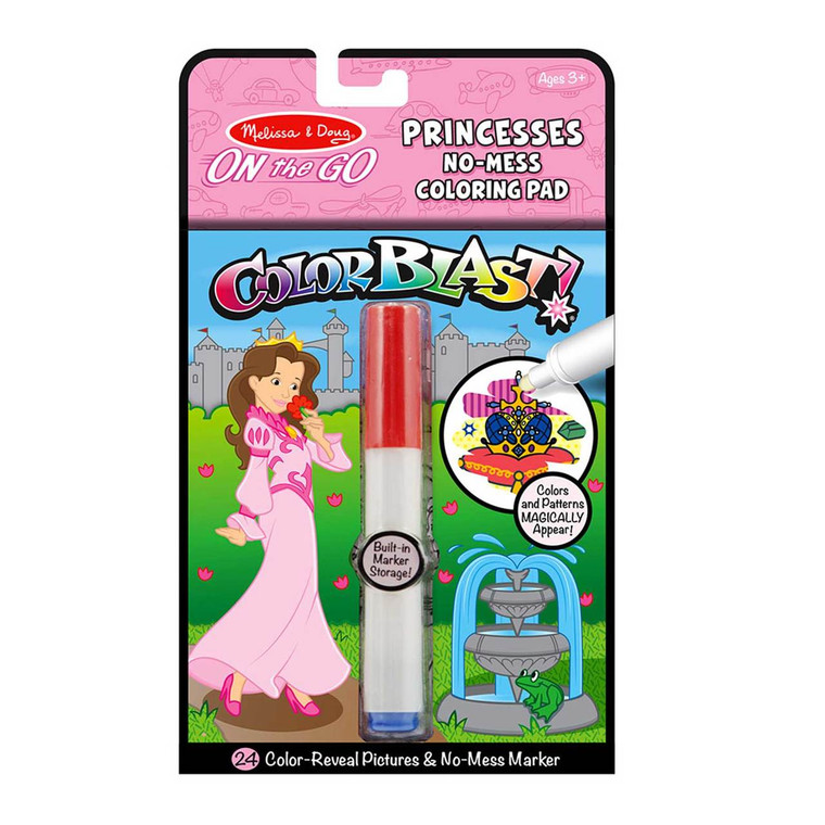 Melissa & Doug ColorBlast princess no-mess on the go colouring activity pad