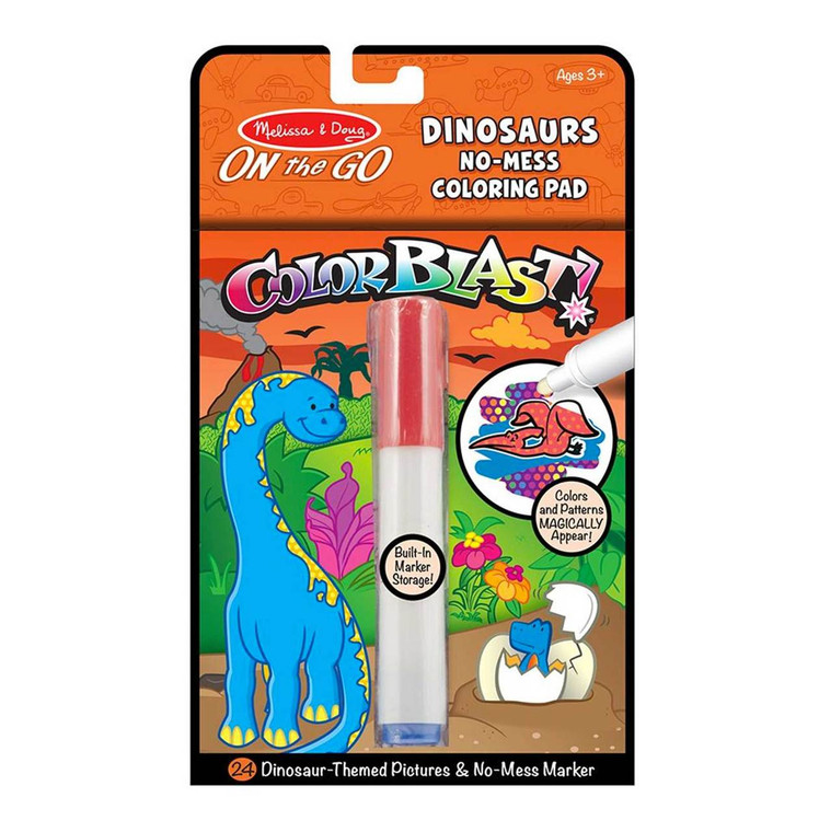ColorBlast On the Go dinosaurs coloring pad magic colour reveal travel activity
