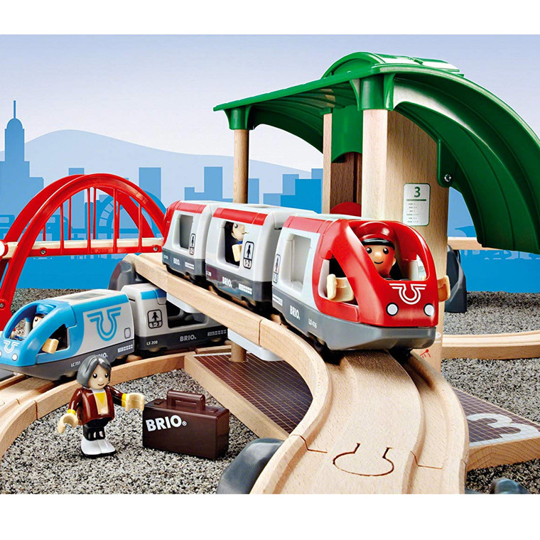 BRIO Train Travel Switching Set - 42 pcs - BRIO Wooden Toy | Peekaboo Baby