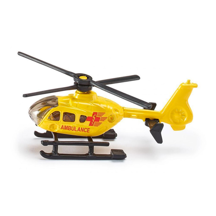 SIKU Ambulance Helicopter 1:87 die-cast air rescue model side view