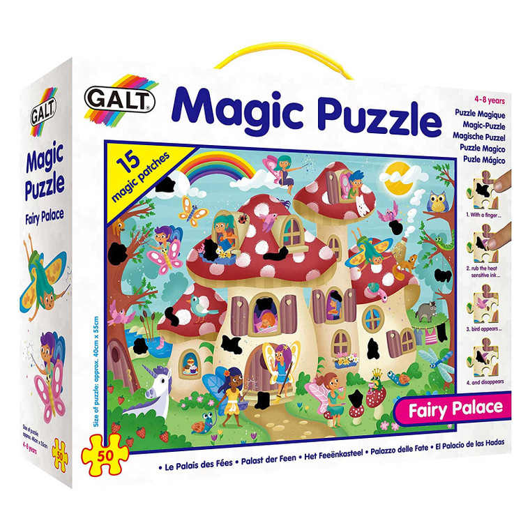 Shop Galt 50pc Magic Puzzle with Heat Sensitive Ink - Fairy Palace at Peekaboo Baby Australia
