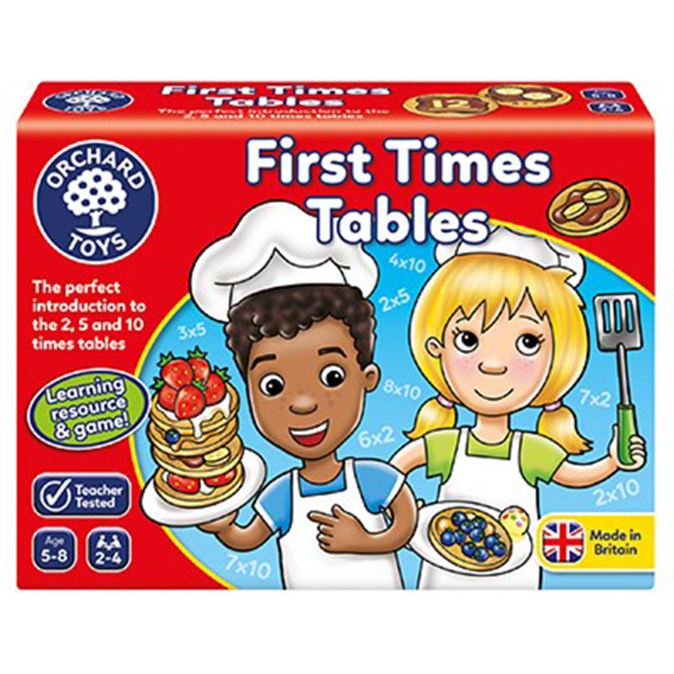 Orchard Toys First Times Tables Game board showing number patterns