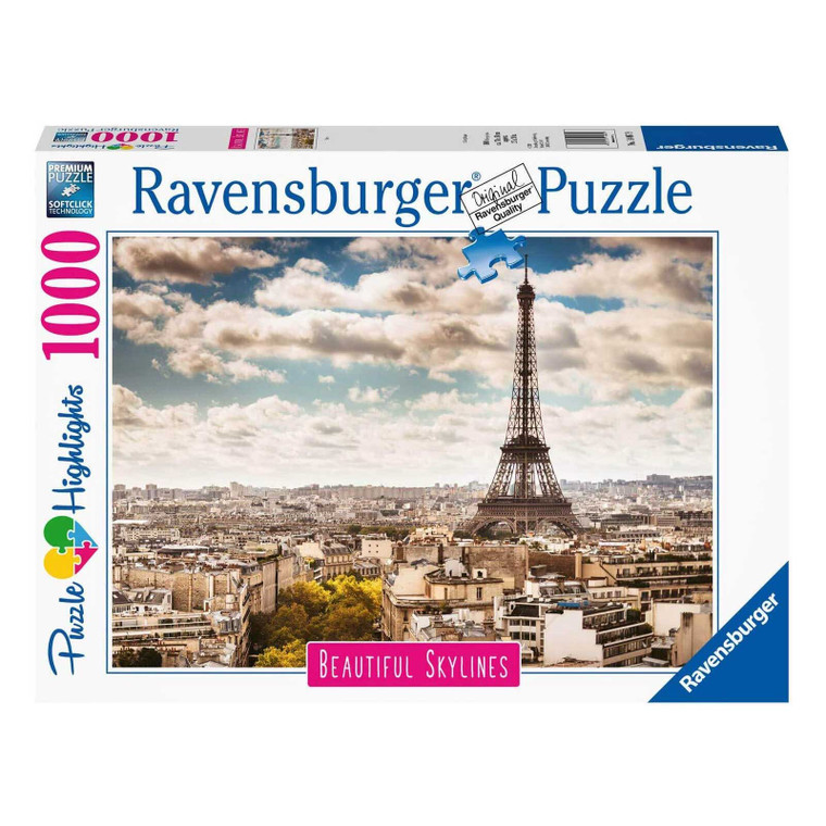 Ravensburger Beautiful Places Paris 1000pc completed Parisian cityscape puzzle