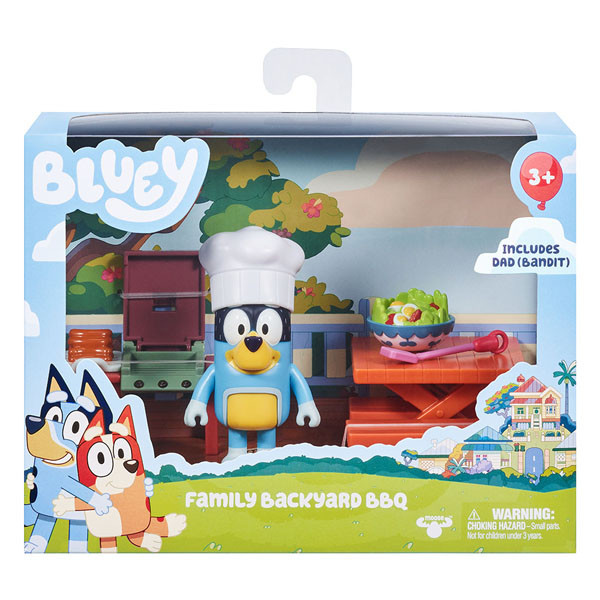 Bluey S3 Mini Playset- Dad’s Backyard BBQ - Australian Licensed Toy | Peekaboo Baby