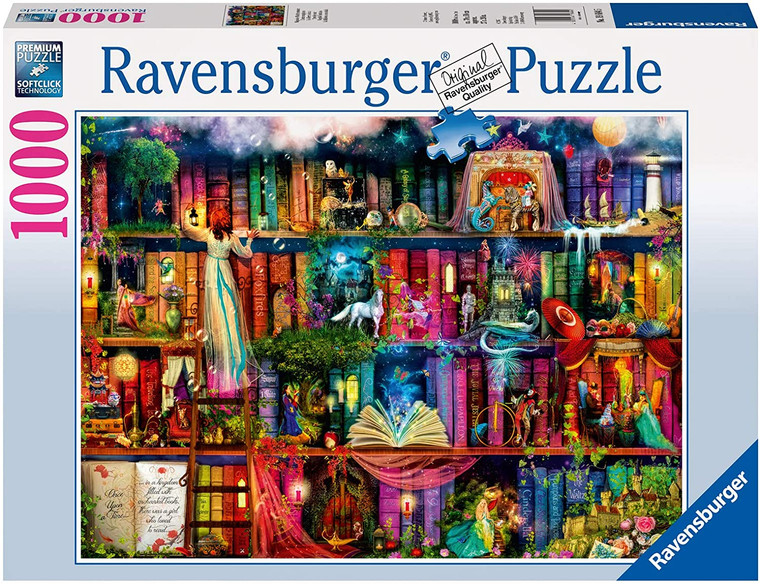 Ravensburger Magical Fairy-Tale Hour 1000pc puzzle box with enchanting storybook fairy-tale scenes