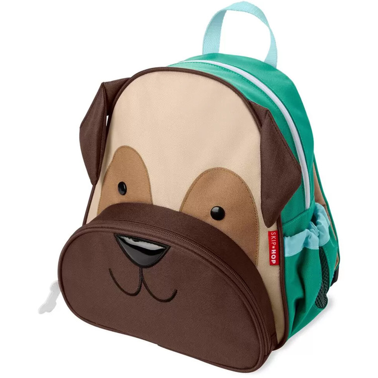 Skip Hop Zoo Pug Childcare Backpack padded shoulder straps