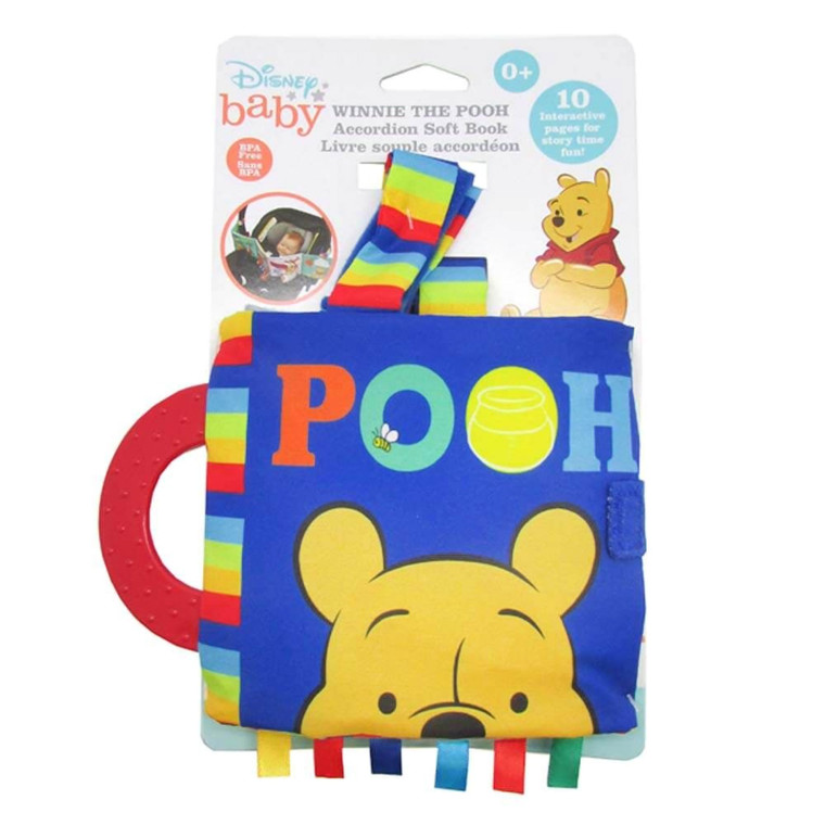 Disney Baby Winnie The Pooh Accordion Soft Book Detail | Peekaboo Baby