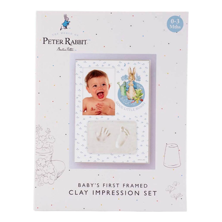 Shop Peter Rabbit Baby Hand/Foot Clay Frame Gift Set at Peekaboo Baby Australia