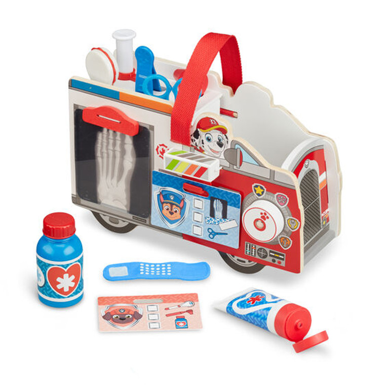 Melissa & Doug Paw Patrol Marshall Wooden Rescue Caddy Toy