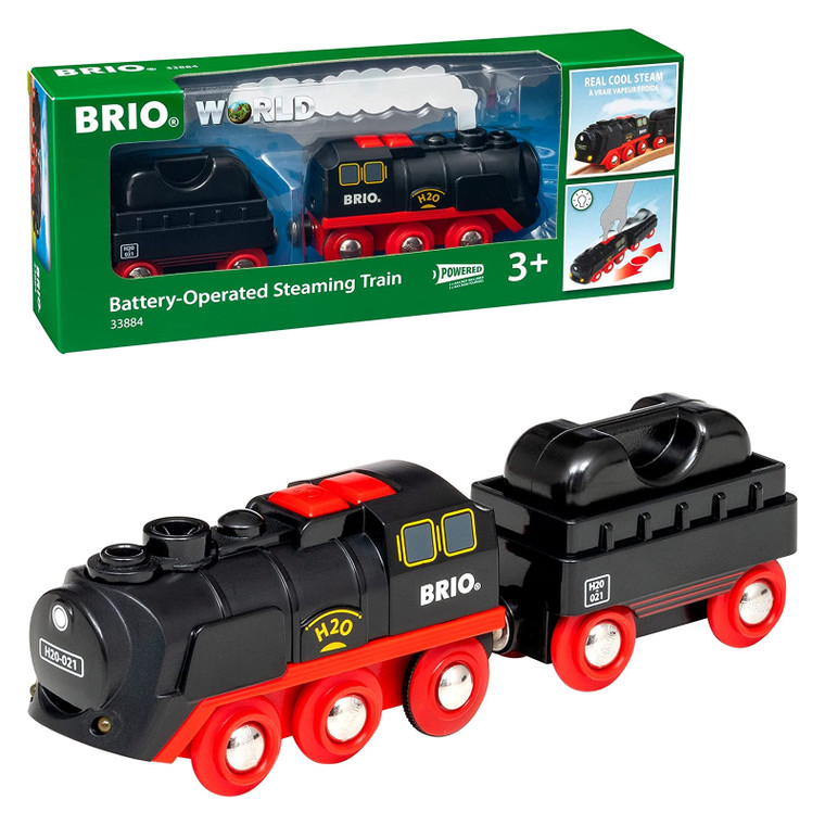 Brio Steaming Train - 3pc Detail View | Peekaboo Baby