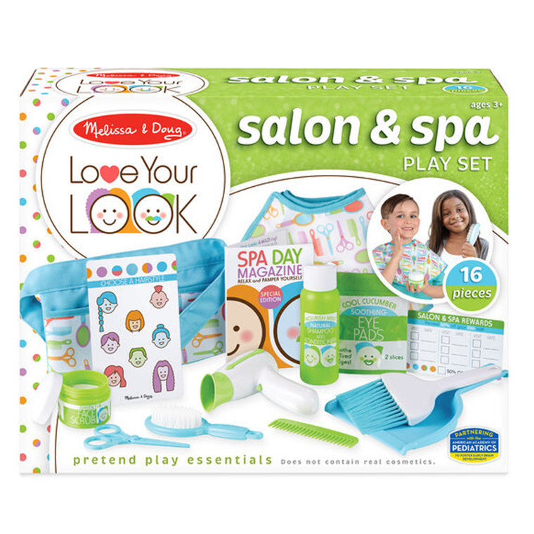 Melissa and Doug Love Your Look Salon and Spa Play Set with carry case open
