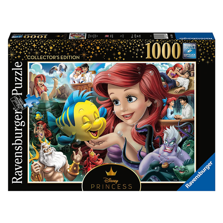 Ravensburger Disney Heroines No 3 Ariel 1000pc puzzle box with Little Mermaid artistic illustration