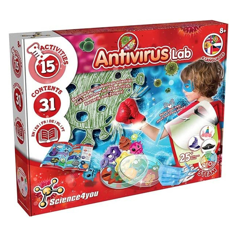 Science4you Antivirus Laboratory Kit Detail | Peekaboo Baby
