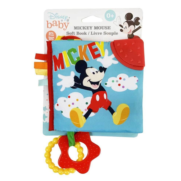 Disney Baby Mickey Mouse Activity Soft Book newborn sensory toy Australia