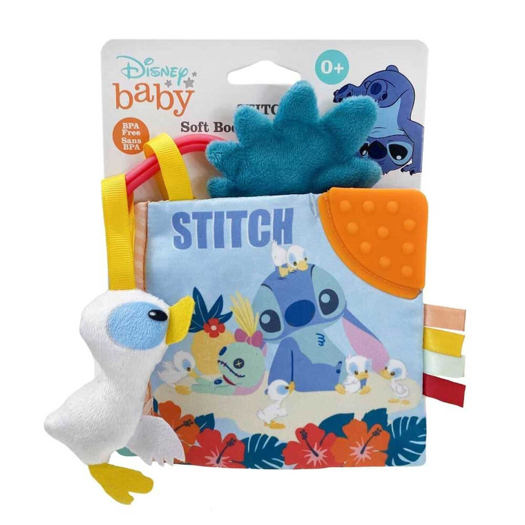 Disney Baby Stitch On-the-Go Soft Book newborn sensory activity book