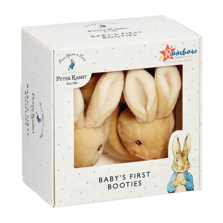 Peter Rabbit Baby's First Booties Gift Set - Beatrix Potter Gift | Peekaboo Baby