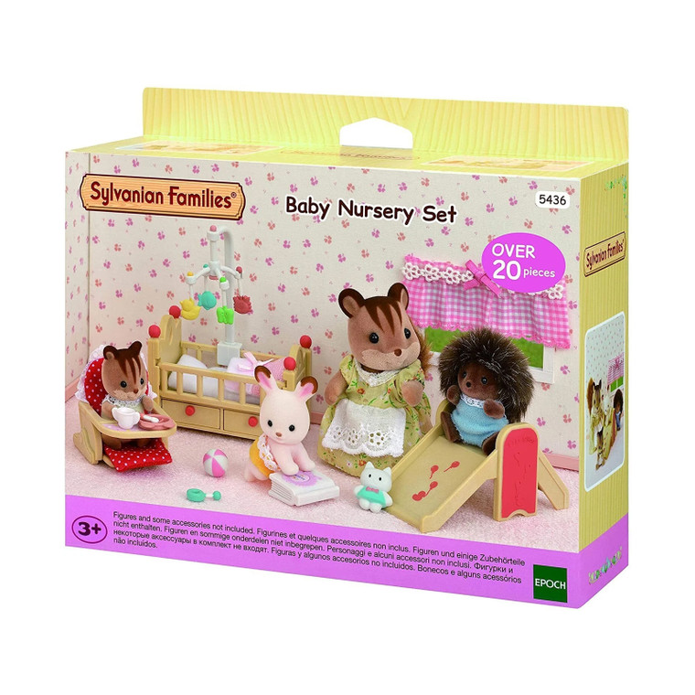Sylvanian Families Baby Nursery Set with cot, changing table and nursery accessories