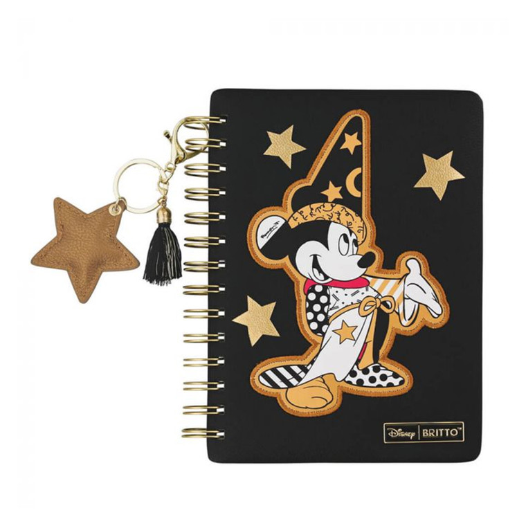 Disney by Britto Midas Faux Leather Notebook - Sorcerer Mickey 
