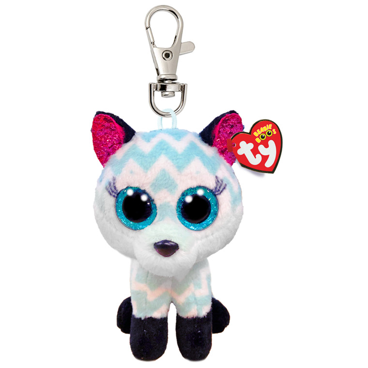 TY Beanie Boo Atlas the Aqua Fox Clip | Peekaboo Baby