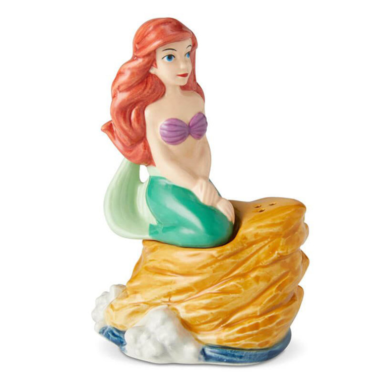 Disney Little Mermaid Ariel Salt Pepper Shakers showing red hair and green tail