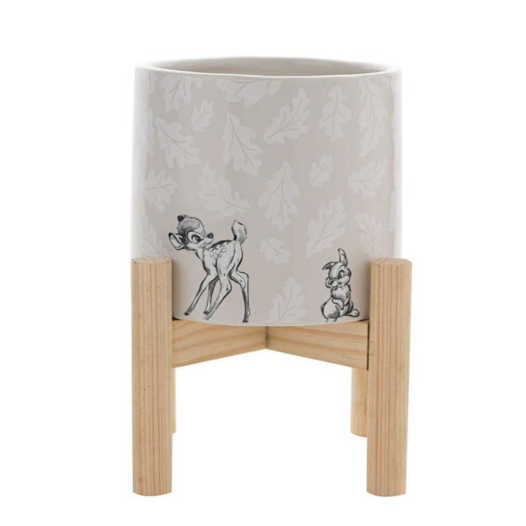 Disney Gift Forest Friends Bambi Planter On Stand Home Decor