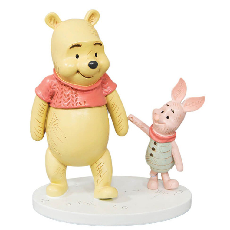 Disney Christopher Robin Pooh Piglet resin collectible detail