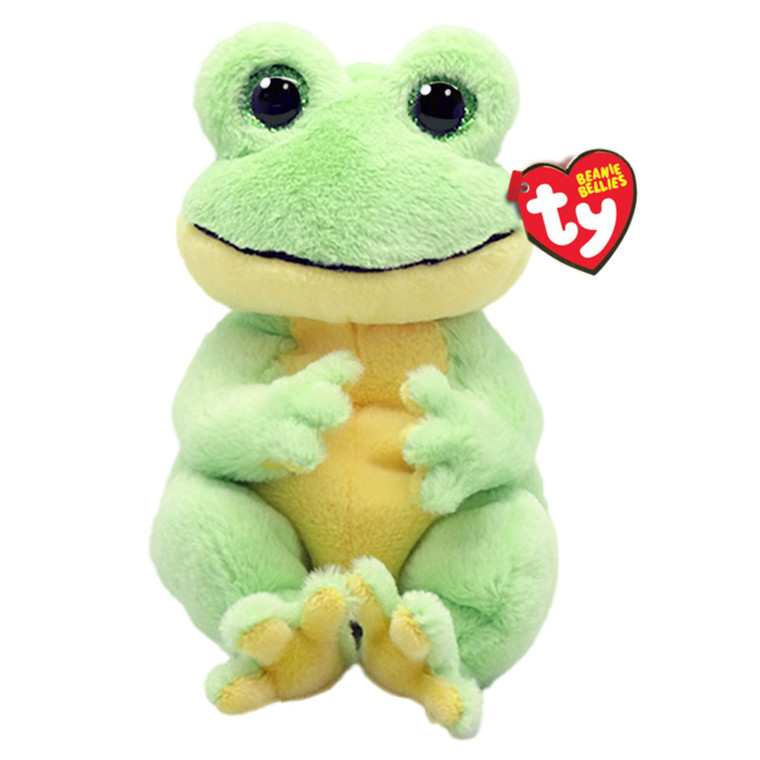 TY Beanie Bellies Snapper Green Frog Regular Plush Toy