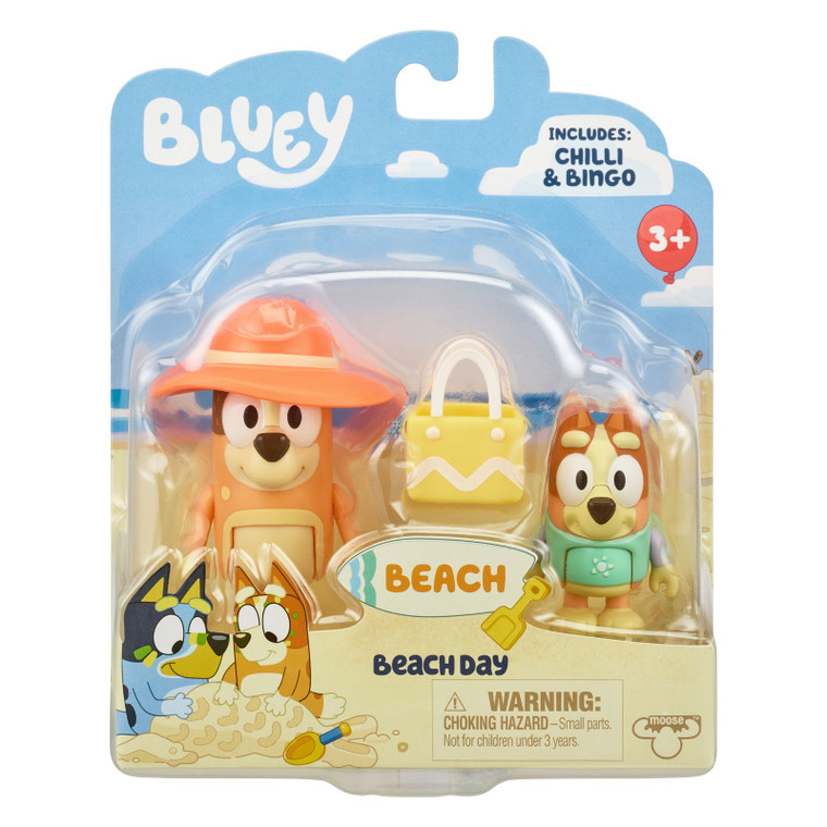 Shop Bluey S9 Figure 2 Packs - Beach Day Play at Peekaboo Baby Australia