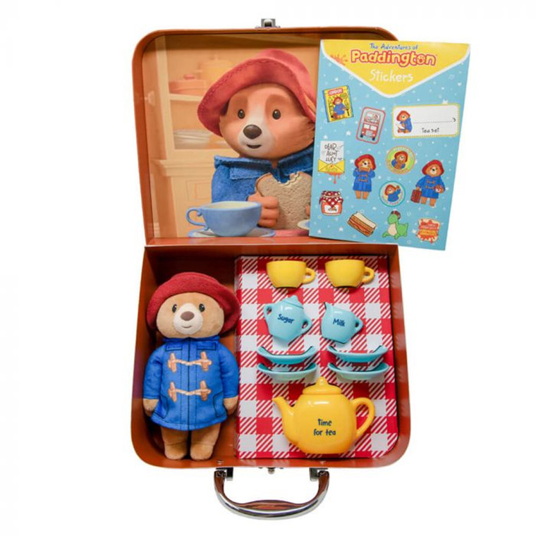 Paddington Bear TV Soft Toy & Tea Set - Kids Gift | Peekaboo Baby