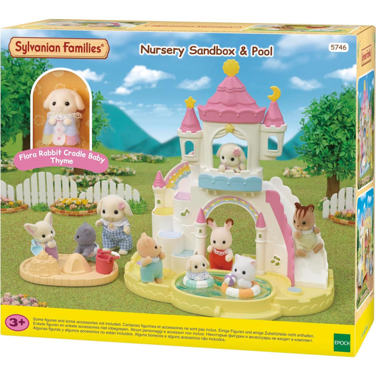 Sylvanian Families Nursery Sandbox and Pool - product packaging box