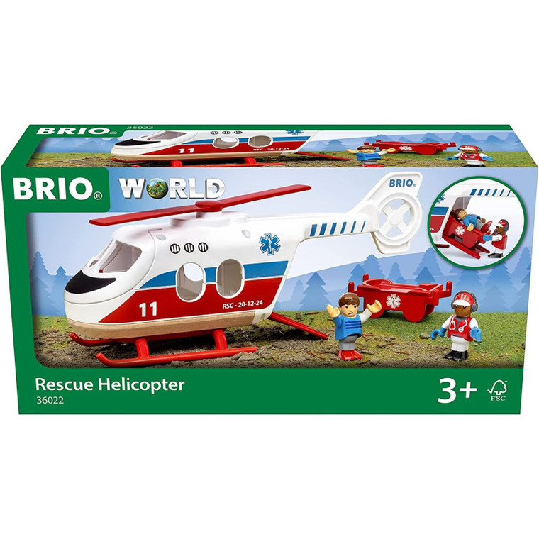 BRIO Rescue Helicopter - 4 pieces | Peekaboo Baby