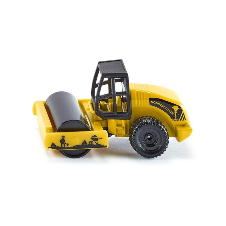 SIKU Construction Compactor Vehicle die-cast 1:87 scale - front view showing drum rollers