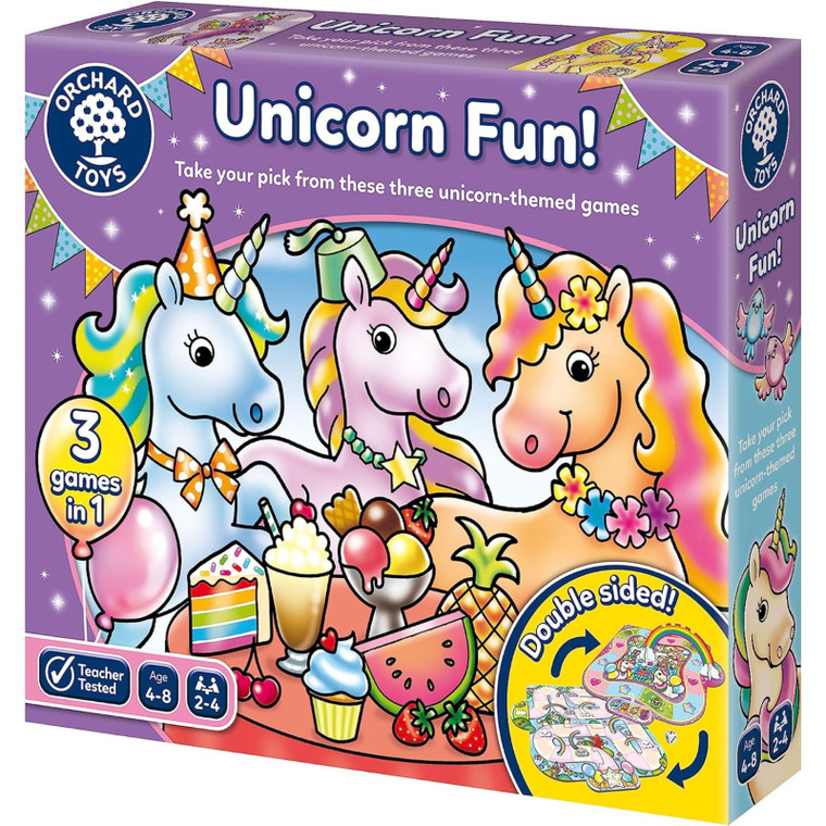 Orchard Toys Unicorn Fun Game box with magical illustrated unicorn characters